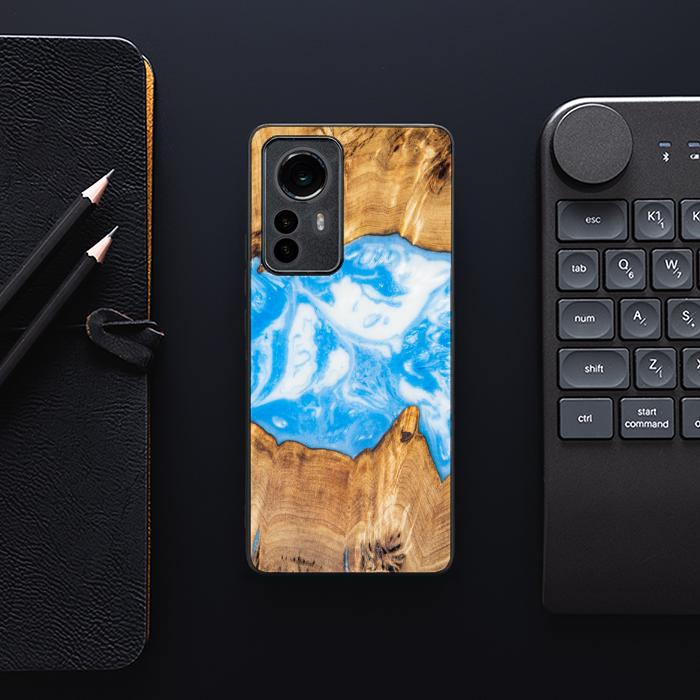 Xiaomi 12 Pro Etui na telefon z żywicy i drewna - Synergy# A34