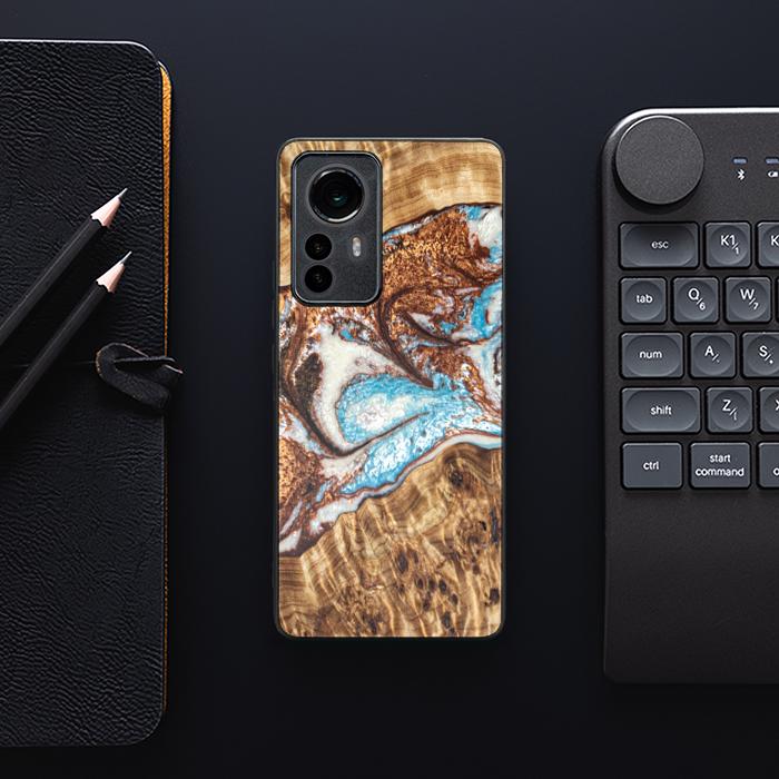 Xiaomi 12 Pro Handyhülle aus Kunstharz und Holz - Synergy#B11