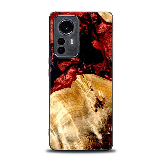 Xiaomi 12 Pro Handyhülle aus Harz und Holz - Synergy#D117