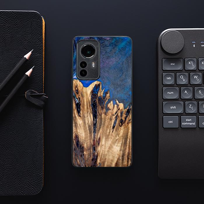Xiaomi 12 Pro Etui na telefon z żywicy i drewna - Synergy#D120