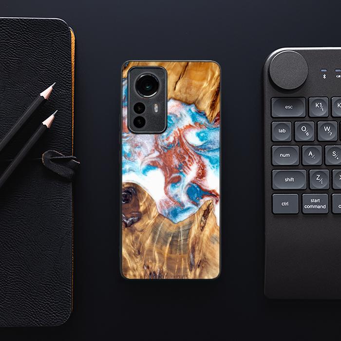 Xiaomi 12 Pro Etui na telefon z żywicy i drewna - Synergy#D125