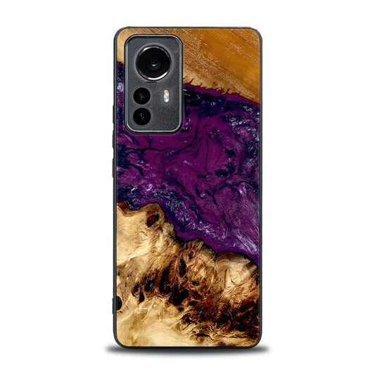 Xiaomi 12 Pro Handyhülle aus Harz und Holz - Synergy#D134
