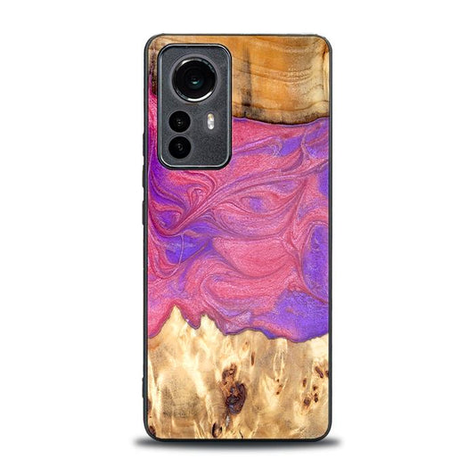 Xiaomi 12 Pro Handyhülle aus Harz und Holz - Synergy#D136