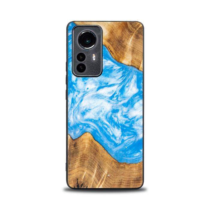 Etui na telefon Xiaomi 12 / 12X z żywicy i drewna - SYNERGY#A28