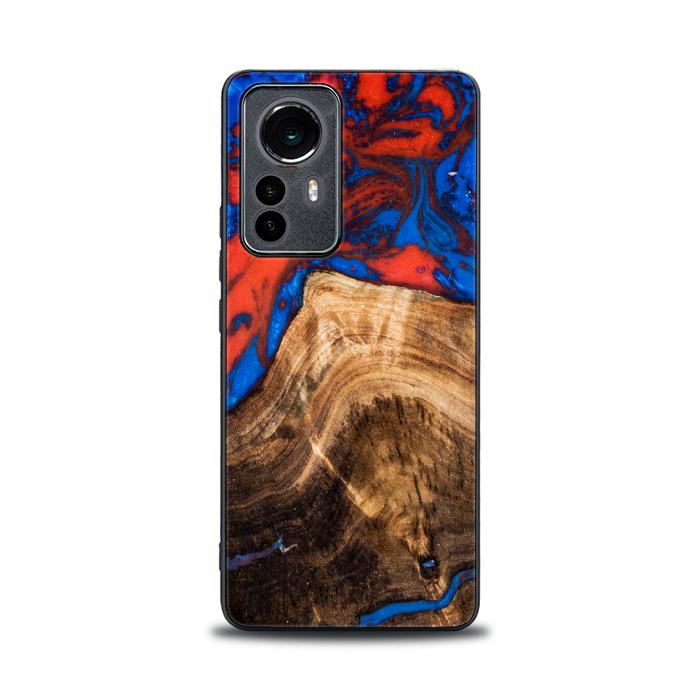 Etui na telefon Xiaomi 12 / 12X z żywicy i drewna - SYNERGY#A82