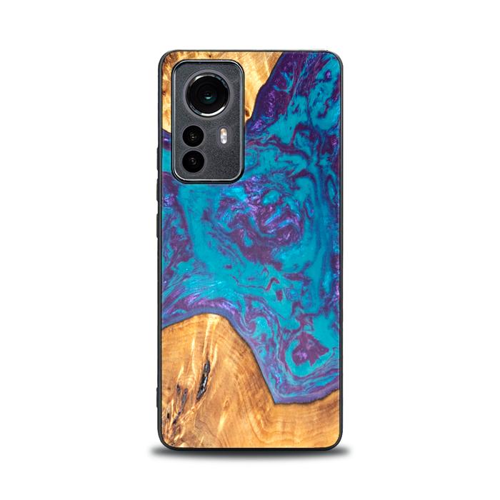 Etui na telefon Xiaomi 12 / 12X z żywicy i drewna - SYNERGY#B25