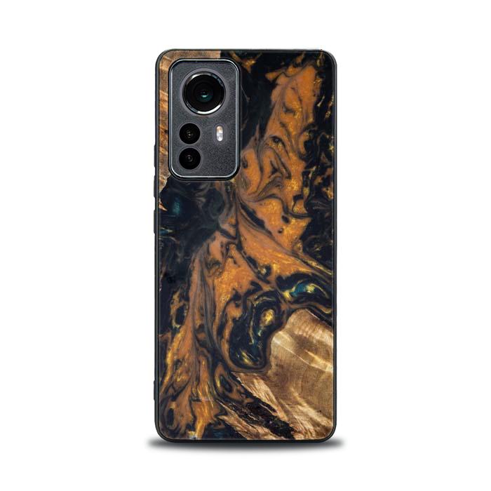 Etui na telefon Xiaomi 12 / 12X z żywicy i drewna - Synergy#162