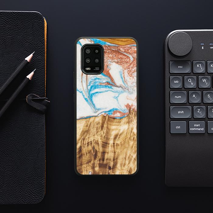 Xiaomi Mi 10 Lite etui na telefon z żywicy i drewna - SYNERGY#47