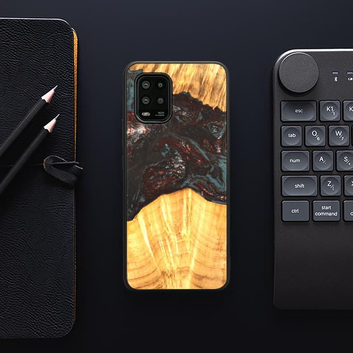Xiaomi Mi 10 lite Handyhülle aus Kunstharz und Holz - SYNERGY#B42