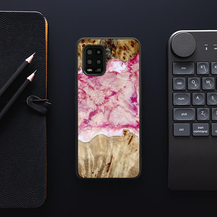 Xiaomi Mi 10 lite Handyhülle aus Kunstharz und Holz - Synergy#D101