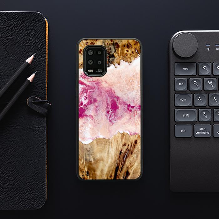 Xiaomi Mi 10 lite Handyhülle aus Kunstharz und Holz - Synergy#D119