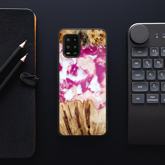 Xiaomi Mi 10 lite Handyhülle aus Kunstharz und Holz - Synergy#D124