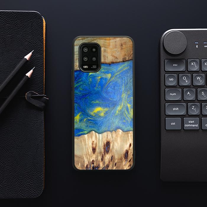 Xiaomi Mi 10 lite Handyhülle aus Kunstharz und Holz - Synergy#D128