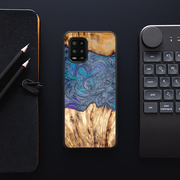 Xiaomi Mi 10 lite Etui na telefon z żywicy i drewna - Synergy#D132