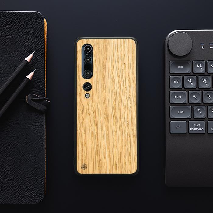 Xiaomi Mi 10 Drewniane etui na telefon Pro - dąb