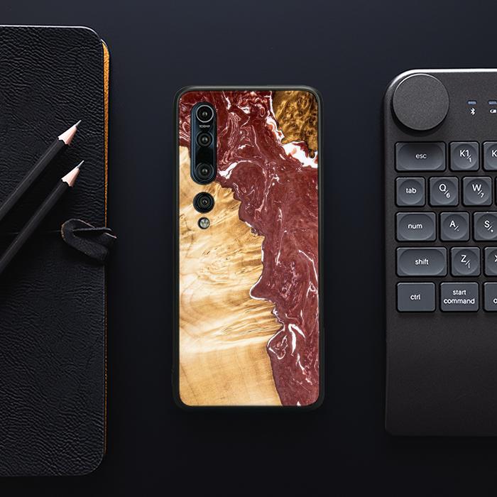 Xiaomi Mi 10 Pro Handyhülle aus Kunstharz und Holz - SYNERGY#316