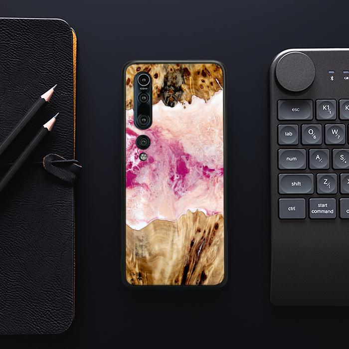 Xiaomi Mi 10 Pro Handyhülle aus Kunstharz und Holz - Synergy#D119