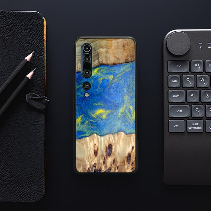 Xiaomi Mi 10 Pro Handyhülle aus Kunstharz und Holz - Synergy#D128