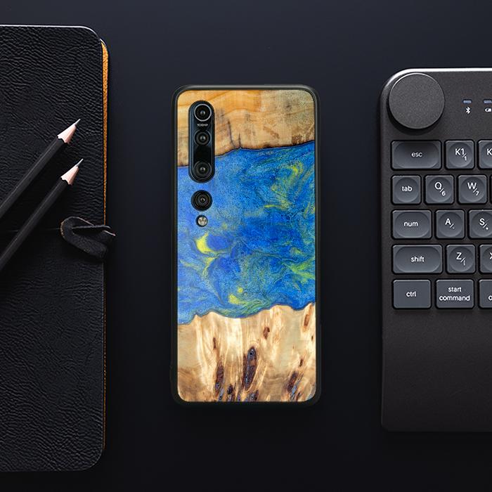 Xiaomi Mi 10 Pro Handyhülle aus Kunstharz und Holz - Synergy#D131