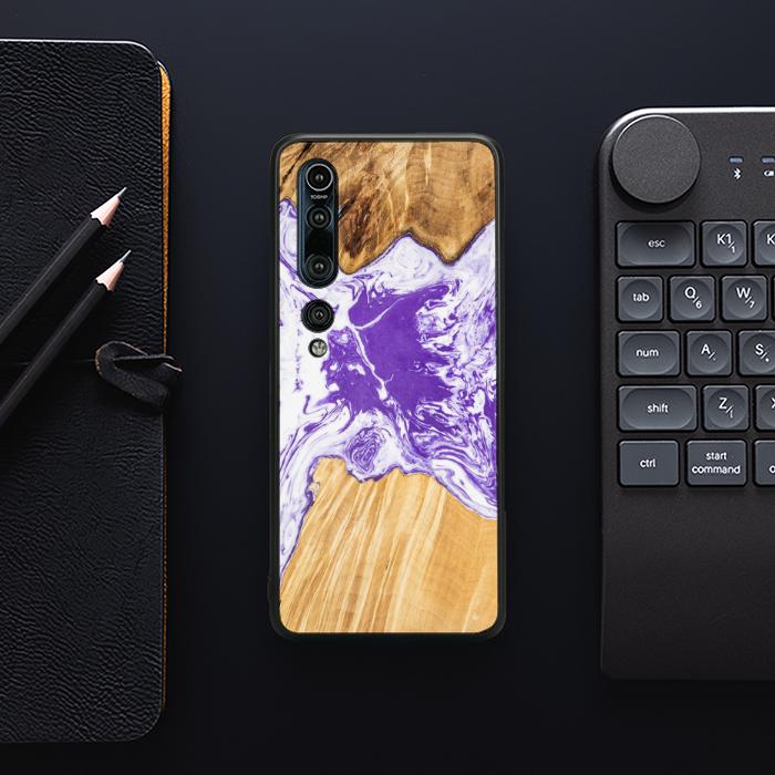 Xiaomi Mi 10 Etui na telefon z żywicy i drewna - SYNERGY# A80