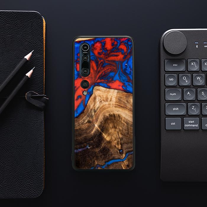 Xiaomi Mi 10 Handyhülle aus Kunstharz und Holz - SYNERGY# A82