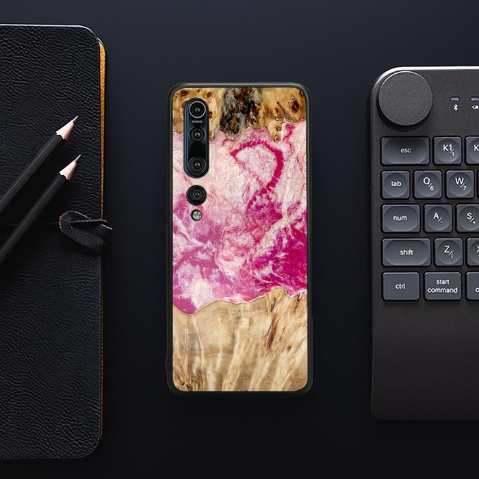 Xiaomi Mi 10 Handyhülle aus Kunstharz und Holz - Synergy#D123