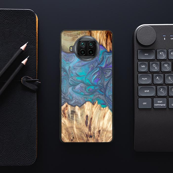Xiaomi Mi 10T lite Handyhülle aus Harz und Holz - Synergy#D107