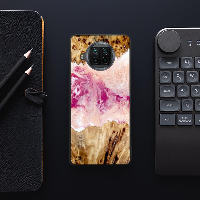 Xiaomi Mi 10T lite Etui na telefon z żywicy i drewna - Synergy#D119