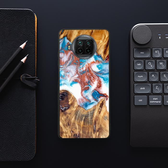 Xiaomi Mi 10T lite Etui na telefon z żywicy i drewna - Synergy#D125