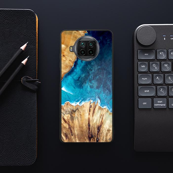 Xiaomi Mi 10T lite Etui na telefon z żywicy i drewna - Synergy#D126