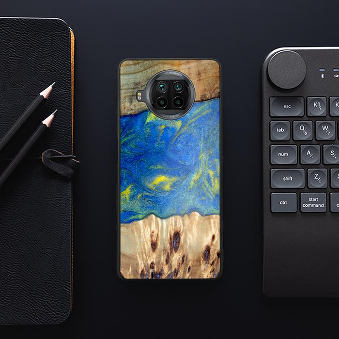 Xiaomi Mi 10T lite Etui na telefon z żywicy i drewna - Synergy#D128