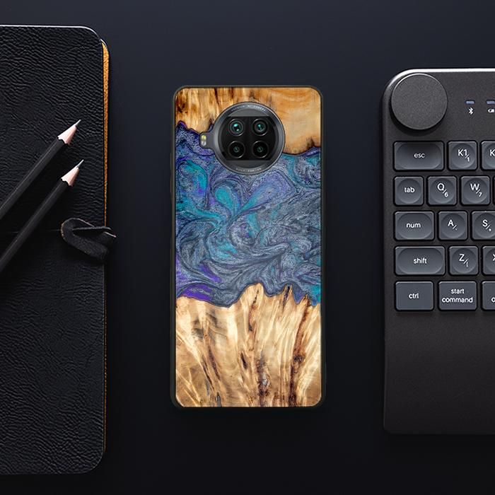 Xiaomi Mi 10T lite Etui na telefon z żywicy i drewna - Synergy#D132