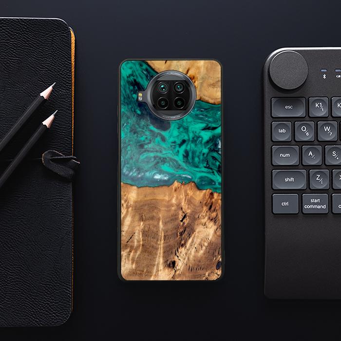 Xiaomi Mi 10T lite Etui na telefon z żywicy i drewna - Synergy#D133