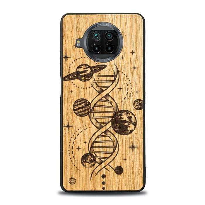 Xiaomi Mi 10T lite Handyhülle aus Holz – Space DNA (Eiche)