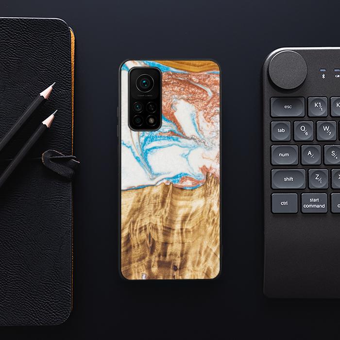 Xiaomi Mi 10Etui na telefon T/10T Pro z żywicy i drewna - SYNERGY#47