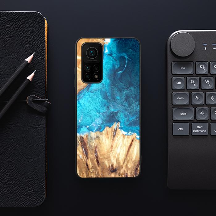 Xiaomi Mi 10Etui na telefon T/10T Pro z żywicy i drewna - Synergy#D115