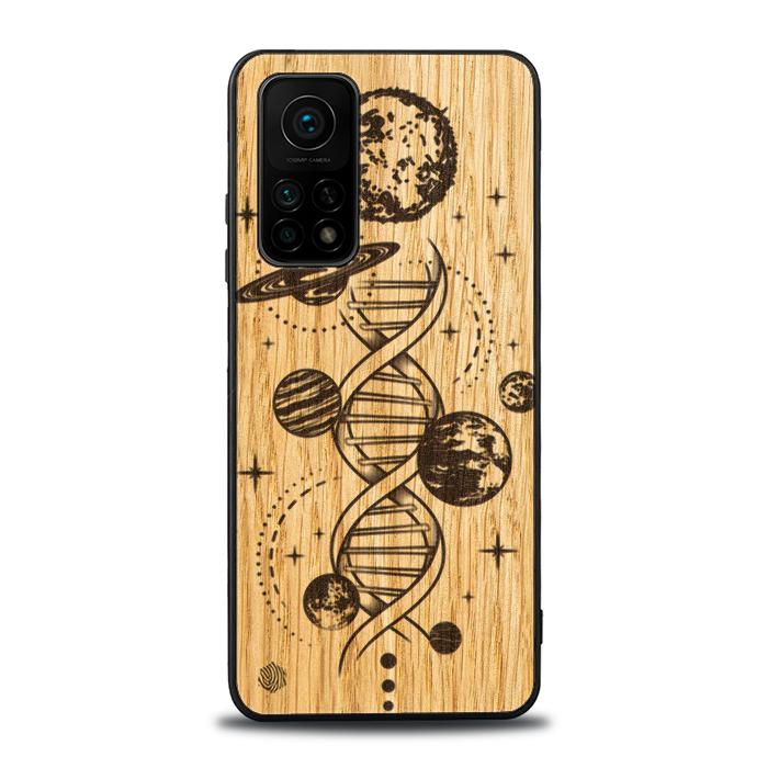 Xiaomi Mi 10T / 10T Pro Handyhülle aus Holz – Space DNA (Eiche)