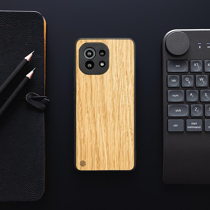 Xiaomi Mi 11 lite / 5G / 5G NE Handyhülle aus Holz - Eiche