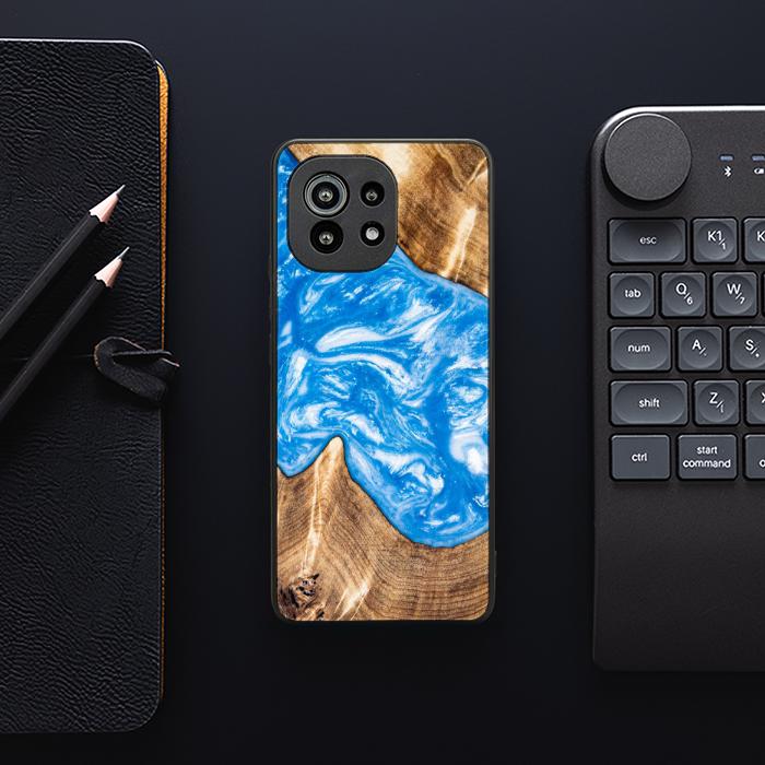 Xiaomi Mi 11 lite / 5G / 5G NE Resin & Wood Phone Case - SYNERGY#325