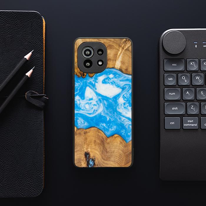 Xiaomi Mi 11 lite / 5G / 5G NE Resin & Wood Phone Case - SYNERGY#A32