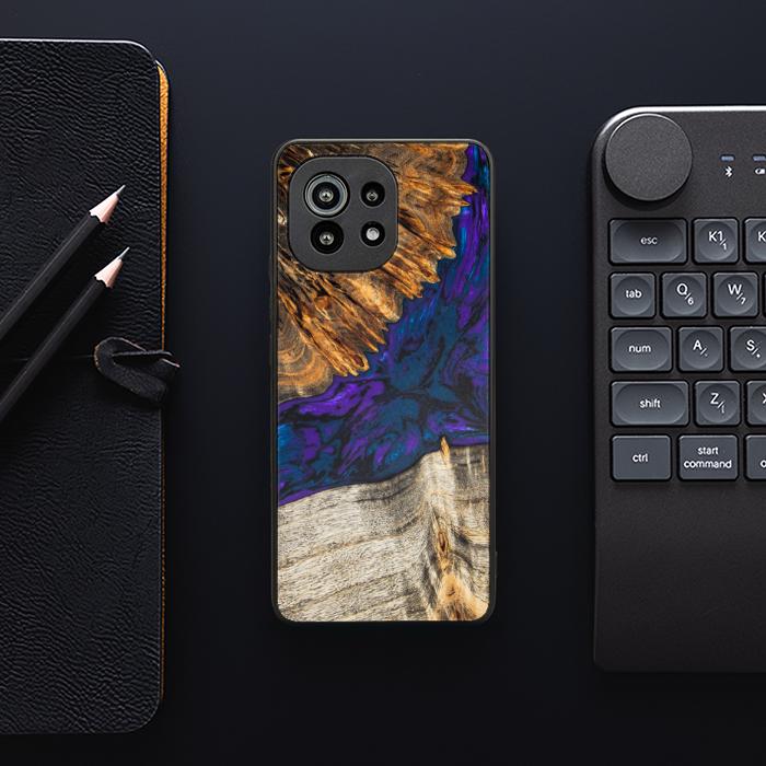 Xiaomi Mi 11 lite / 5G / 5G NE Handyhülle aus Harz und Holz - SYNERGY#A6