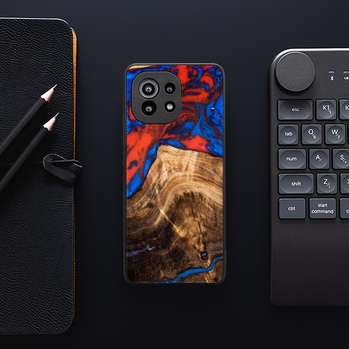 Xiaomi Mi 11 lite / 5G / 5G NE Resin & Wood Phone Case - SYNERGY#A82