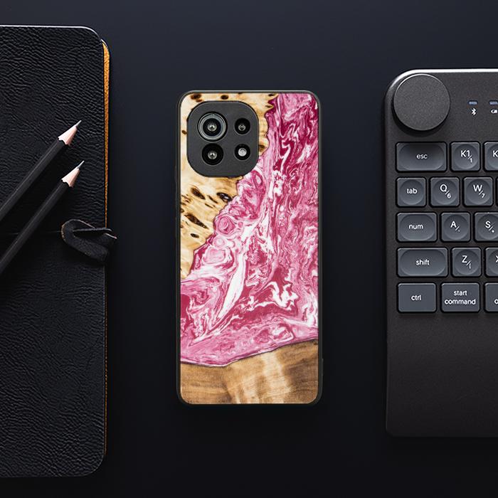 Xiaomi Mi 11 lite / 5G / 5G NE Resin & Wood Phone Case - SYNERGY#A99