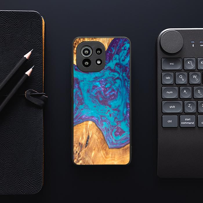 Xiaomi Mi 11 lite / 5G / 5G NE Resin & Wood Phone Case - SYNERGY#B25