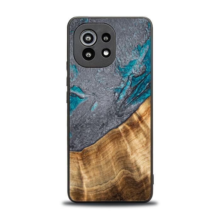 Xiaomi Mi 11 lite / 5G / 5G NE Handyhülle aus Harz und Holz - Synergy#C45