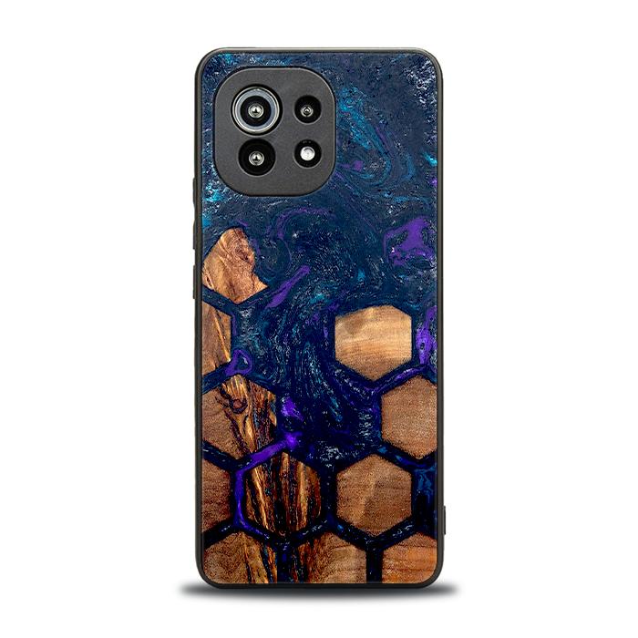 Xiaomi Mi 11 Etui na telefon z żywicy i drewna lite / 5G / 5G NE - Synergy#D106