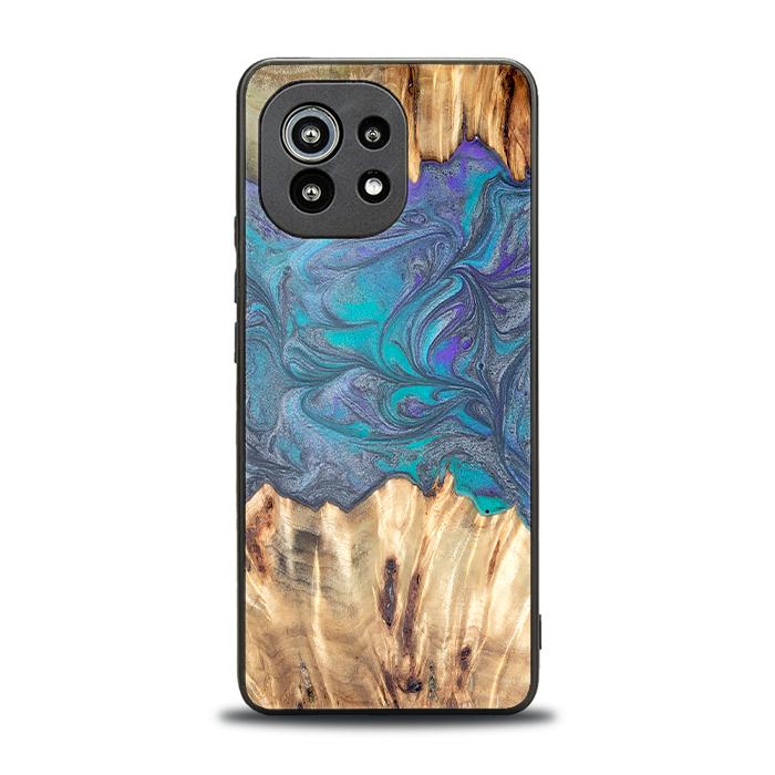 Xiaomi Mi 11 lite / 5G / 5G NE Handyhülle aus Harz und Holz - Synergy#D107