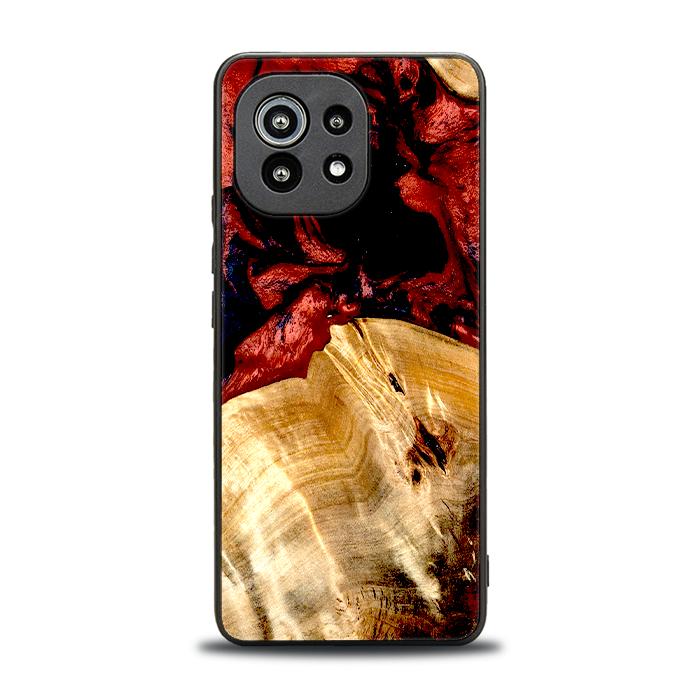Xiaomi Mi 11 lite / 5G / 5G NE Handyhülle aus Harz und Holz - Synergy#D117