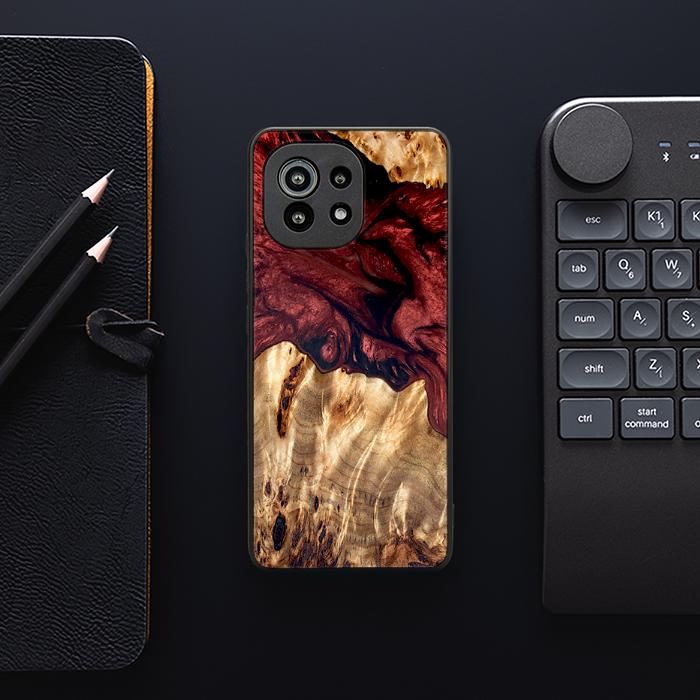 Xiaomi Mi 11 lite / 5G / 5G NE Handyhülle aus Kunstharz und Holz - Synergy#D121