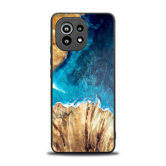 Xiaomi Mi 11 Etui na telefon z żywicy i drewna lite / 5G / 5G NE - Synergy#D126